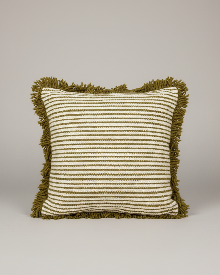Organic Longhair Pillow with Botanical Dyes | Walnut, Henna & Turmeric