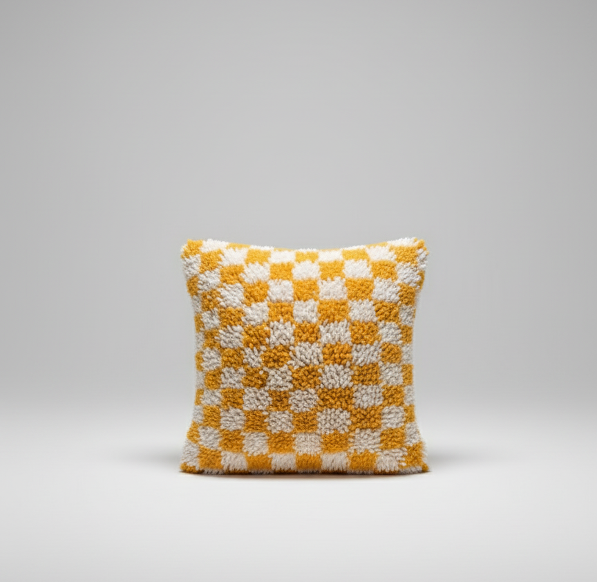 Organic Pillow | Naturally Dyed with Henna & Turmeric
