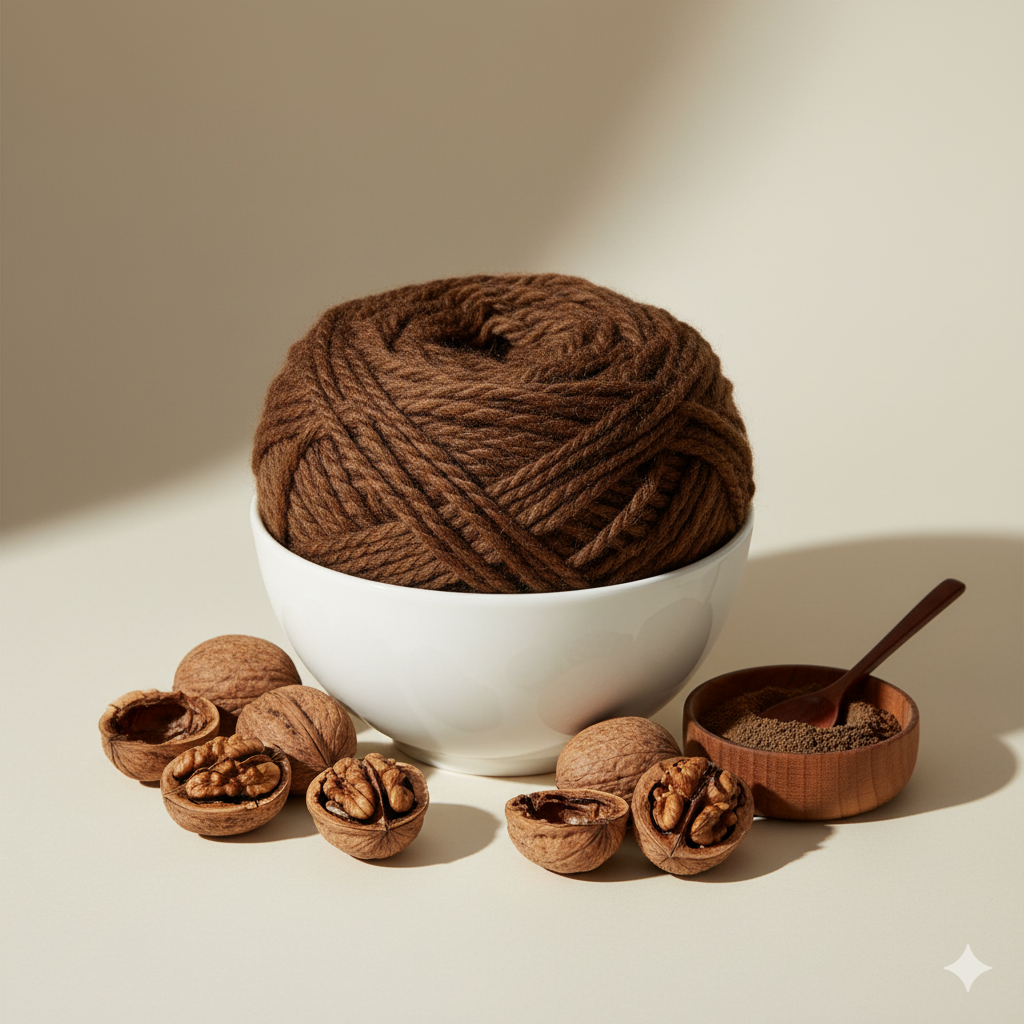 Organic Handmade Pillow | Naturally Dyed with Walnut Shells