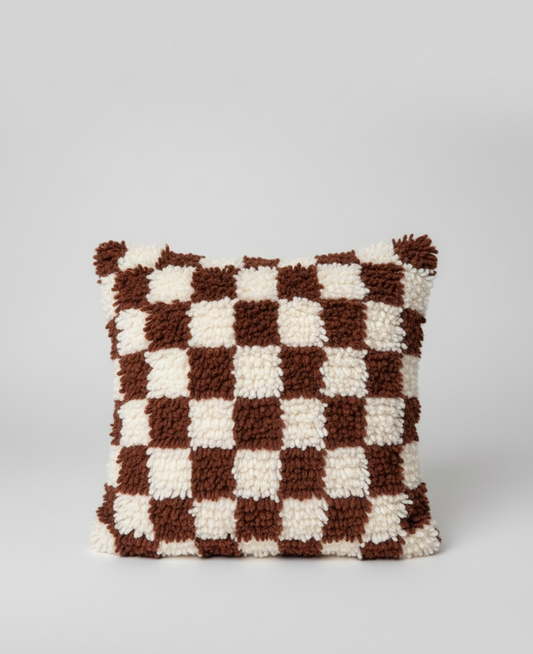 Organic Handmade Pillow | Naturally Dyed with Walnut Shells