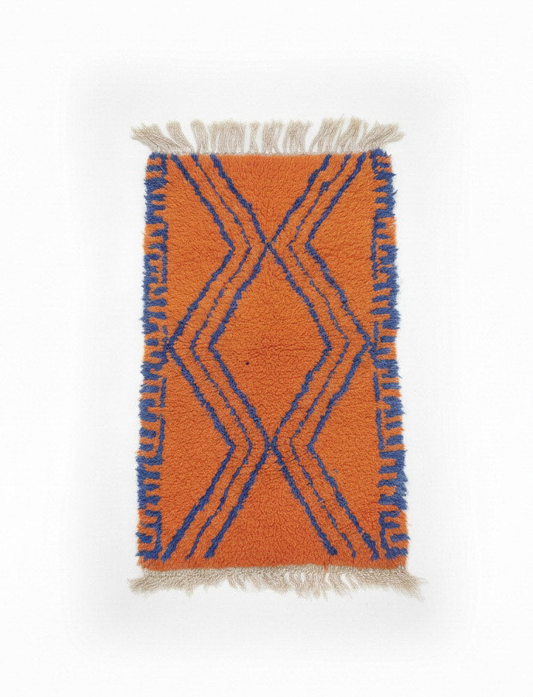 The ‘Indigo Dusk’ Rug: Dyed with Indigo & Henna