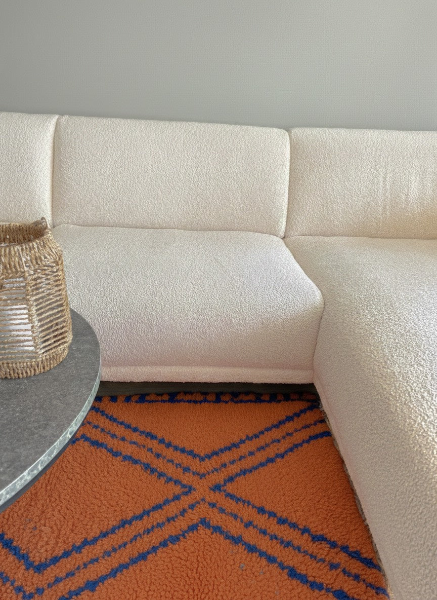 The ‘Indigo Dusk’ Rug: Dyed with Indigo & Henna